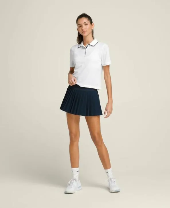 Polos Women Wilson Center Court Seamless Polo Bright White