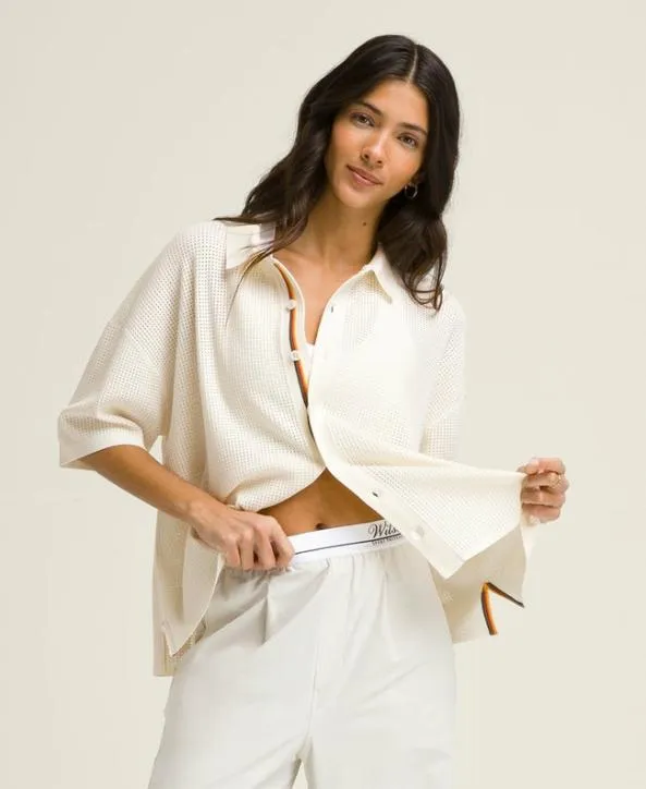 Polos Women Wilson Sussex Button Down Sandrift