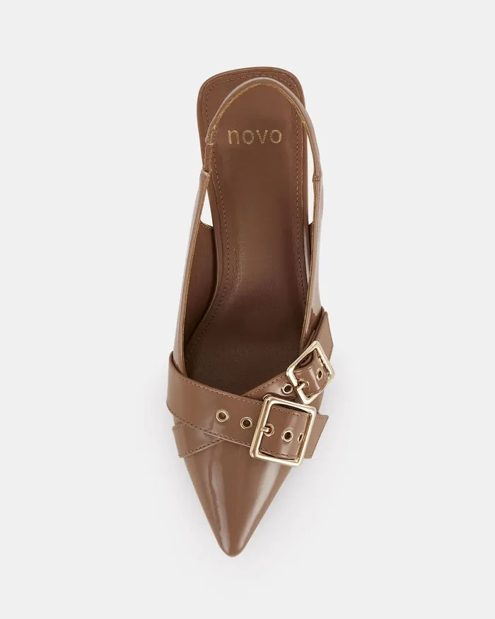 Pumps NOVO Shoes Women IRABELLA TOFFEE PATENT Pumps