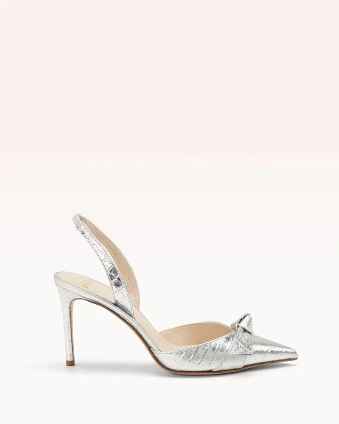 Pumps Women Alexandre Birman Clarita Slingback 85 Argento Argento