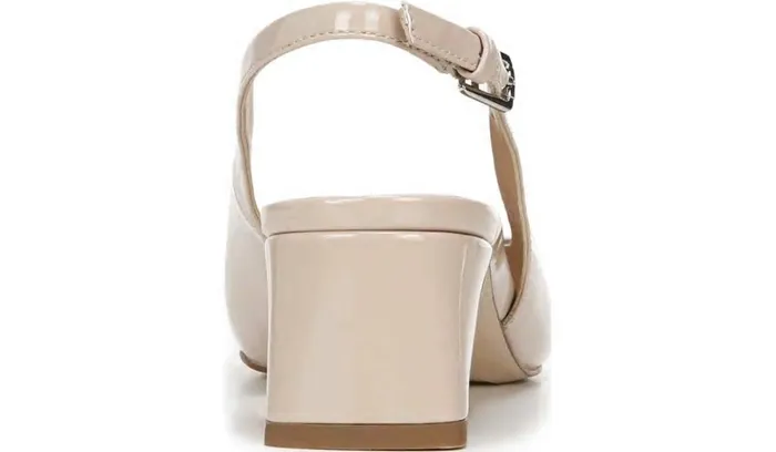 Pumps Women Franco Sarto Franco Racer Slingback Pump Nude Patent Faux Leather