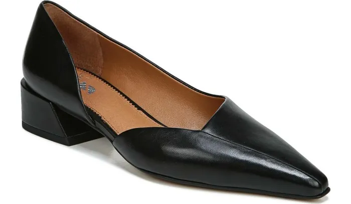 Pumps Women Franco Sarto Sarto Monana Block Heel Pump Black Leather