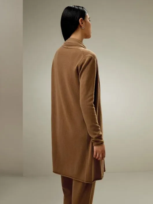 Pure Cashmere Pile Collar Relaxed Fit Cardigan Women Lilysilk Knitwear