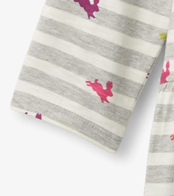 Rainbow Bunnies Tiered Dress Hatley