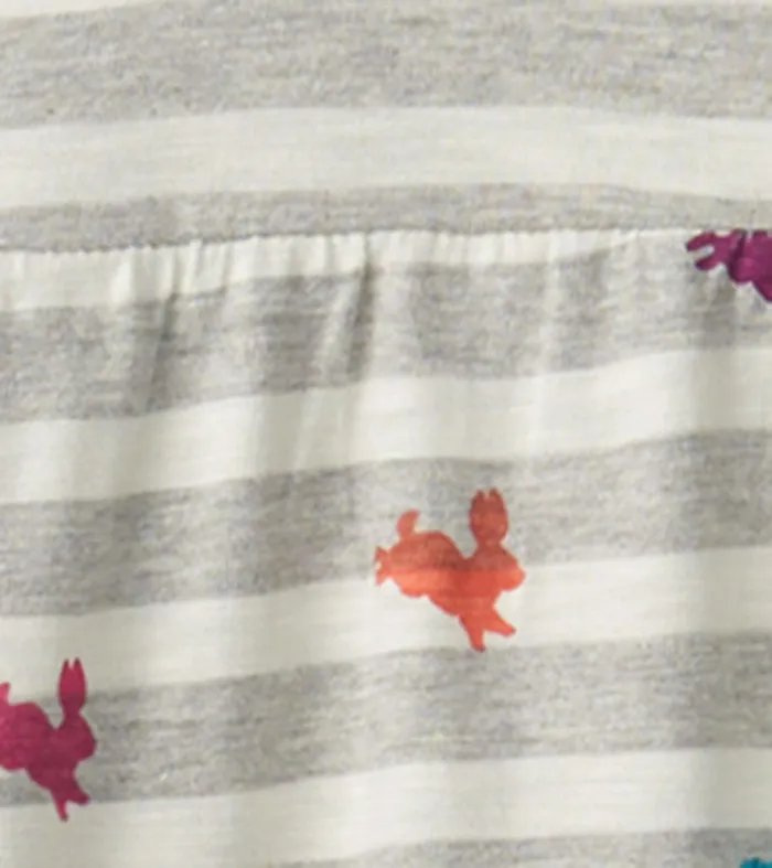 Rainbow Bunnies Tiered Dress Hatley