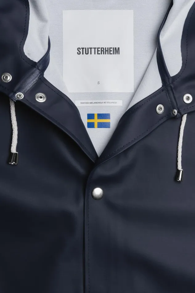 Raincoats Women Stutterheim Stockholm Bike Raincoat Navy