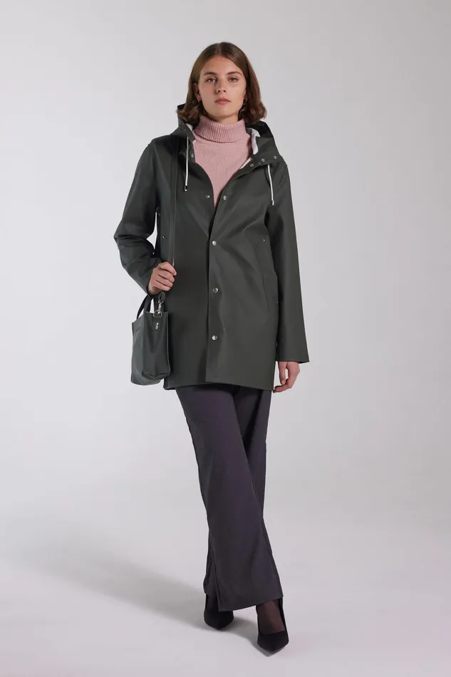 Raincoats Women Stutterheim Stockholm Raincoat Green