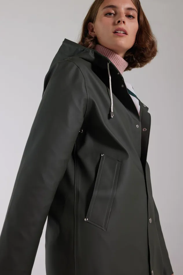 Raincoats Women Stutterheim Stockholm Raincoat Green