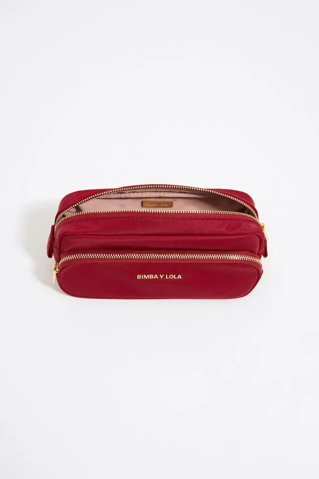 Red Double Nylon Makeup Case Red Women Bimba Y Lola Vanity Pouches Red Double Nylon Makeup Case Red Women Bimba Y Lola Vanity Pouches