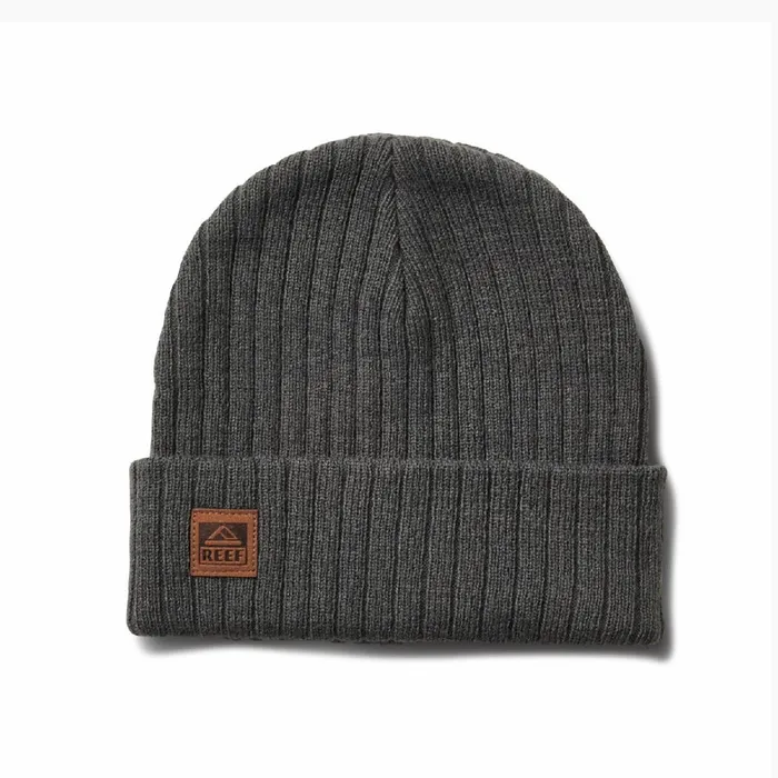 Reef Hats and Beanies Jenks Cuff Beanie Quiet Shade Grey 8211 Men