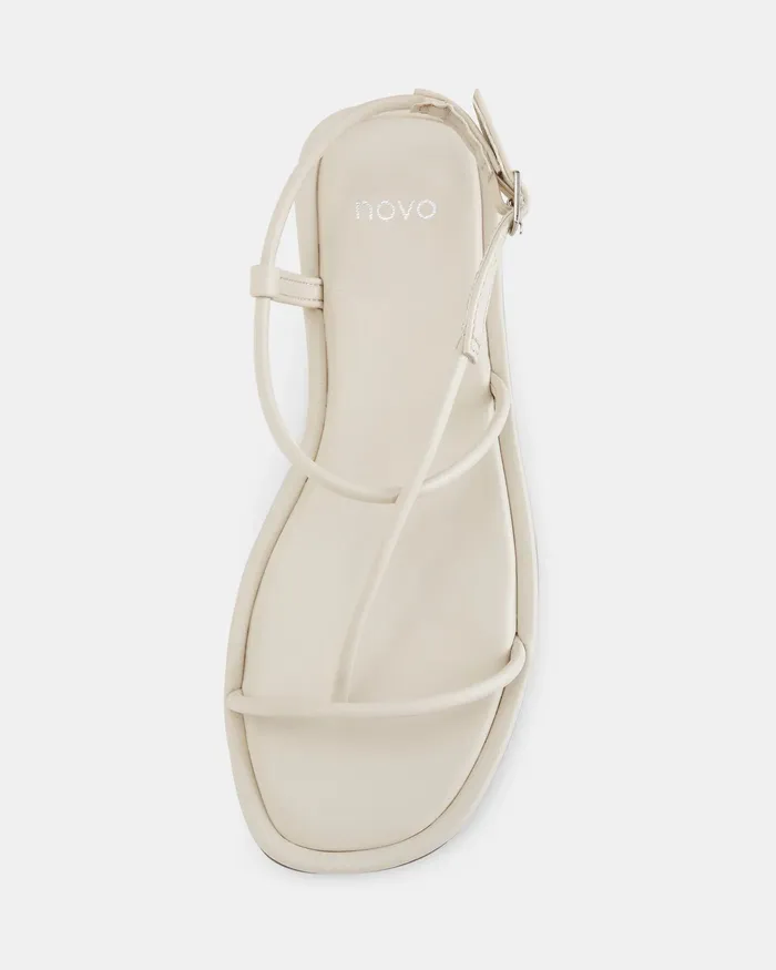 REPOSADO PORCELAIN Flat Sandals Flat Sandals NOVO Shoes Women