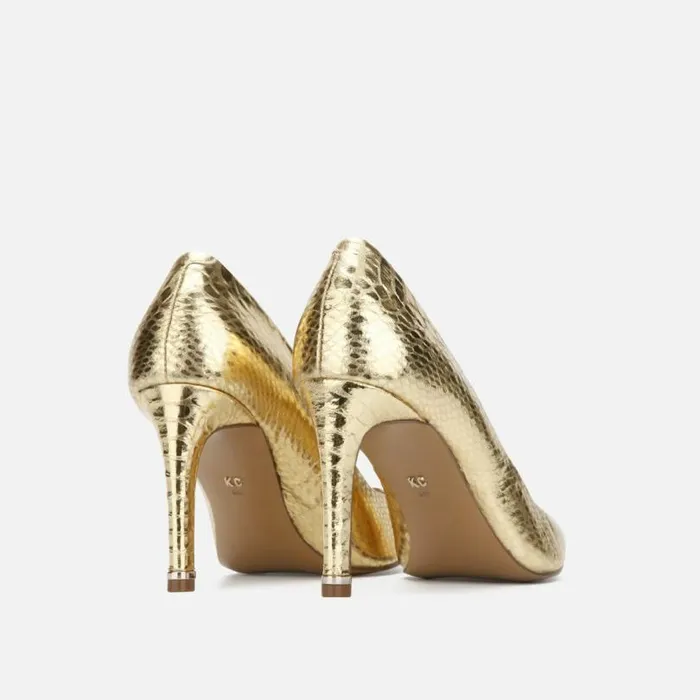 Riley 85 Metallic Snake Pump Gold Women Kenneth Cole Heels