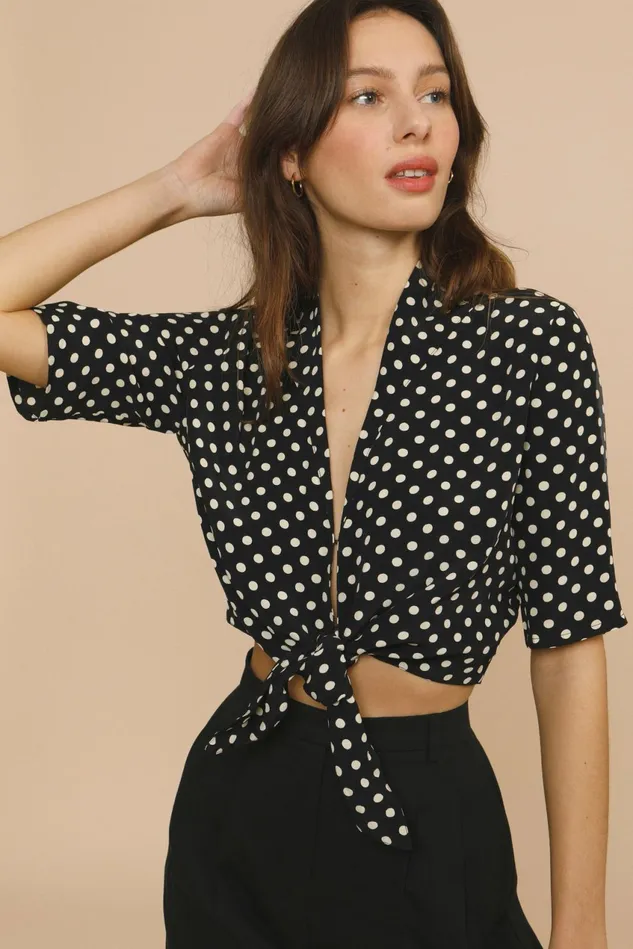 Rouje FIORA Top Pois Marne Women Blouses and Tops