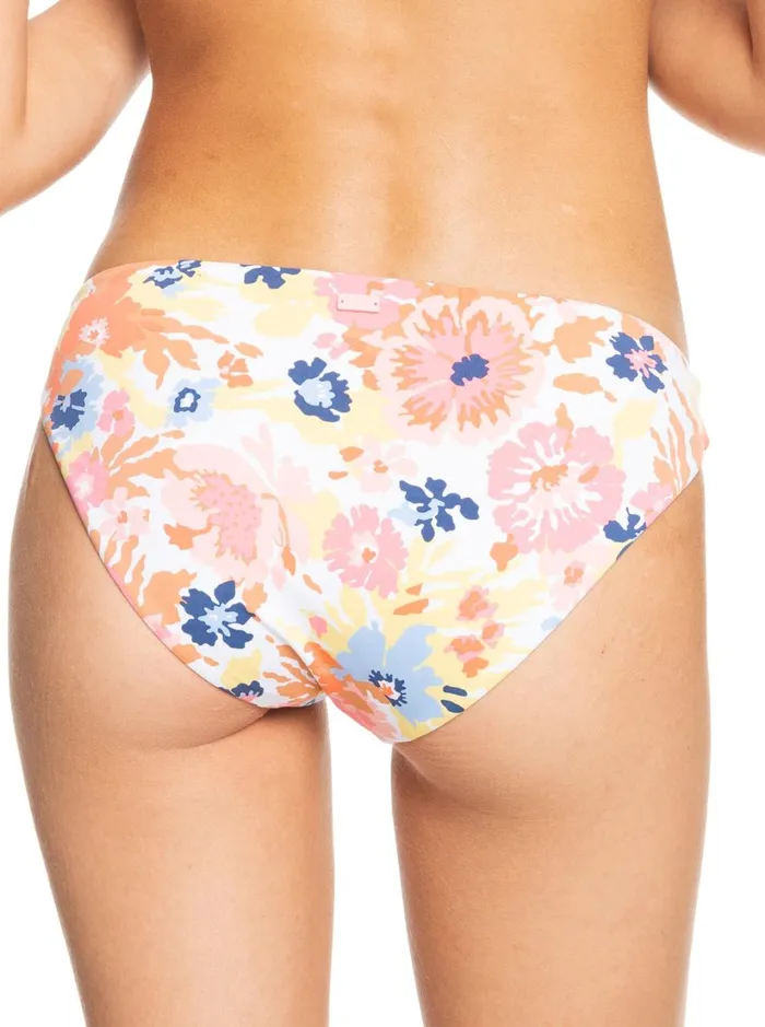 Roxy Bikinis Printed Beach Classics Hipster Bikini Bottoms Bright White Floral Escape S 8211 Women
