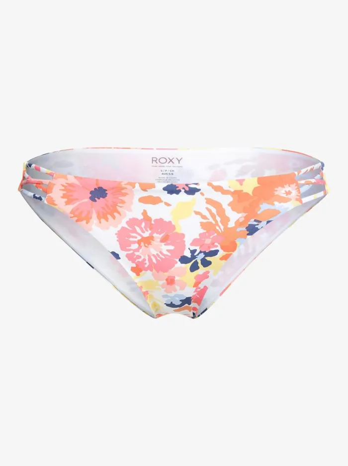 Roxy Bikinis Printed Beach Classics Hipster Bikini Bottoms Bright White Floral Escape S 8211 Women