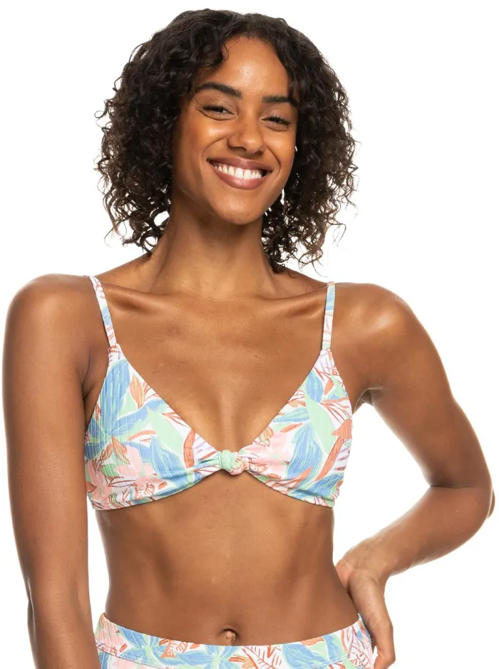 Roxy Bikinis Roxy Love Rib The Surf Knot Triangle Bikini Top Sprucetone Les Fleurs S 8211 Women Roxy Bikinis Roxy Love Rib The Surf Knot Triangle Bikini Top Sprucetone Les Fleurs S 8211 Women