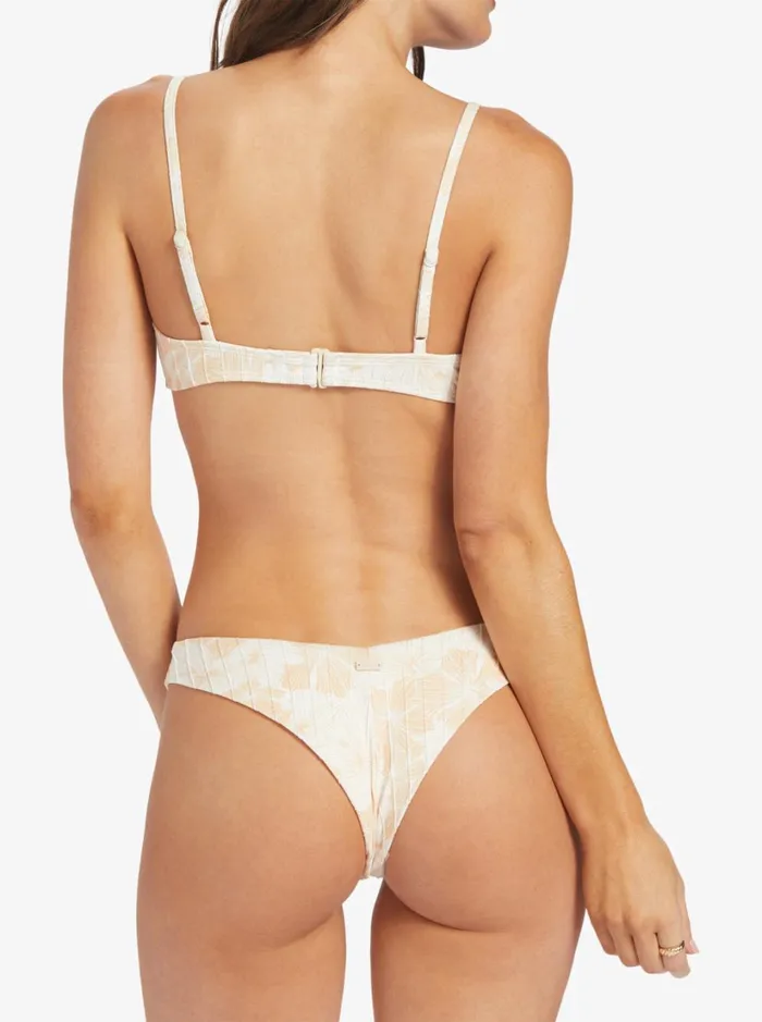 Roxy Bikinis Roxy Love The Sunseeker Bikini Bottoms Tapioca Crazy Hibiscus 8211 Women