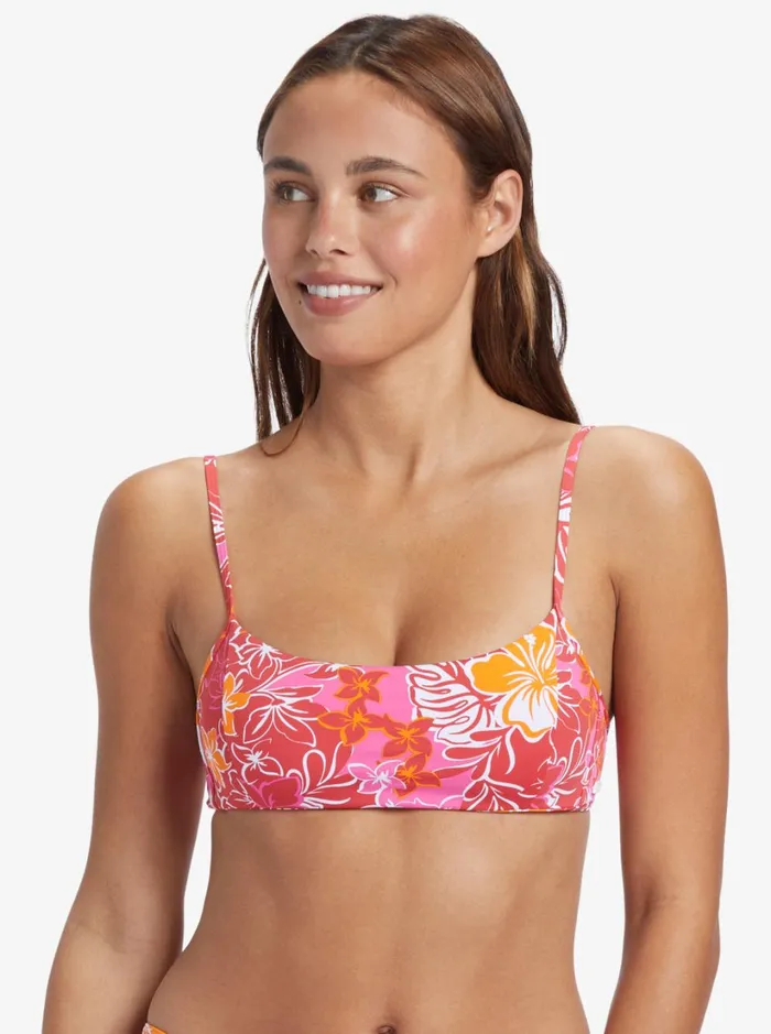 Roxy Bikinis Sea Spray Bralette Bikini Top Hilo Hibiscus 8211 Small 8211 Women Roxy Bikinis Sea Spray Bralette Bikini Top Hilo Hibiscus 8211 Small 8211 Women