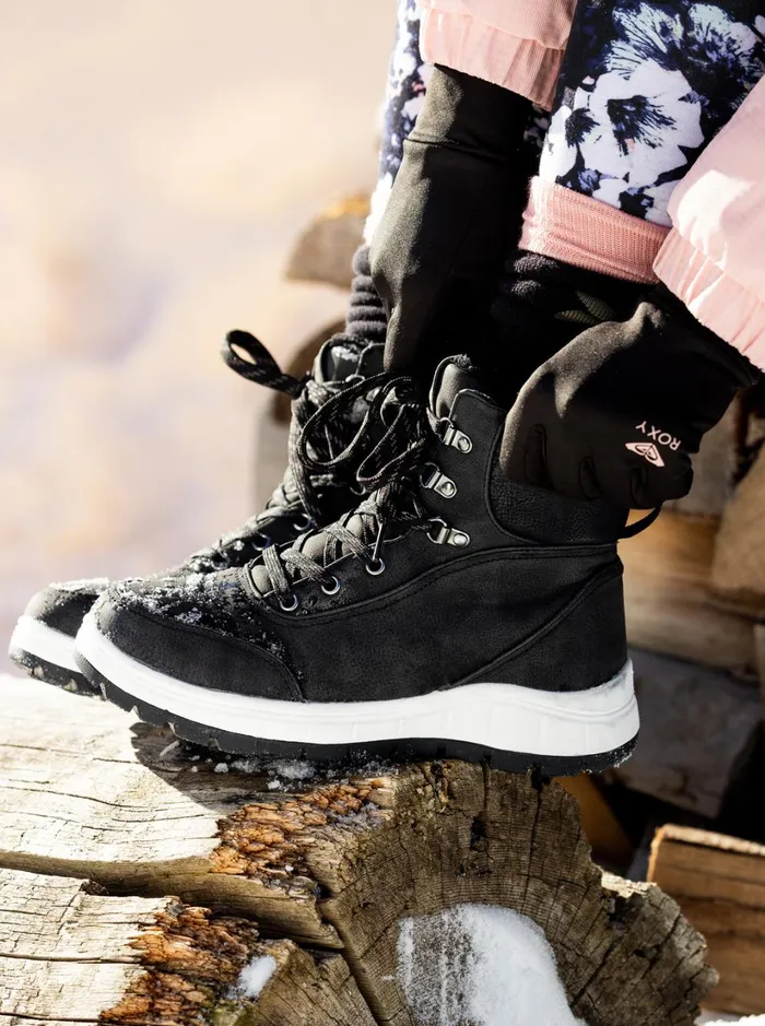 Roxy Boots Karmel LaceUp Boots Black 8211 Women