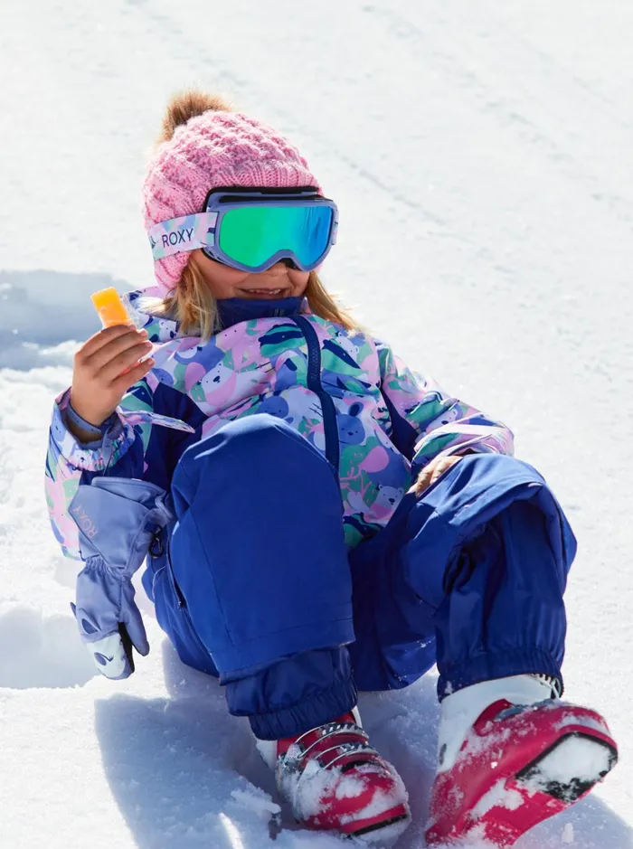 Roxy Girls Snow Girl039s 27 Snowy Tale Technical Snow Jacket Bright White Mountains Locals 8211 Women