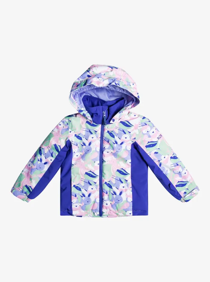 Roxy Girls Snow Girl039s 27 Snowy Tale Technical Snow Jacket Bright White Mountains Locals 8211 Women