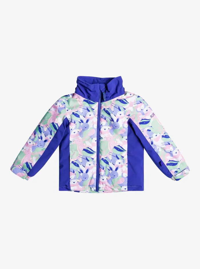Roxy Girls Snow Girl039s 27 Snowy Tale Technical Snow Jacket Bright White Mountains Locals 8211 Women