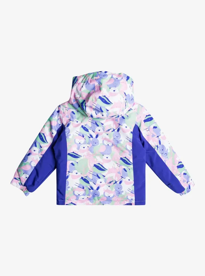 Roxy Girls Snow Girl039s 27 Snowy Tale Technical Snow Jacket Bright White Mountains Locals 8211 Women