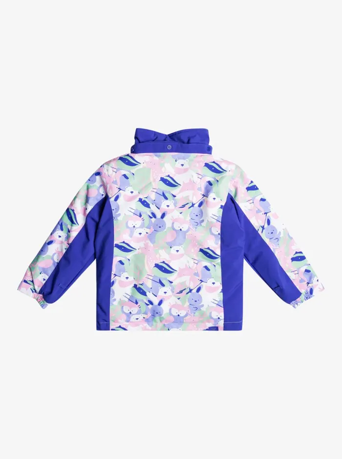 Roxy Girls Snow Girl039s 27 Snowy Tale Technical Snow Jacket Bright White Mountains Locals 8211 Women