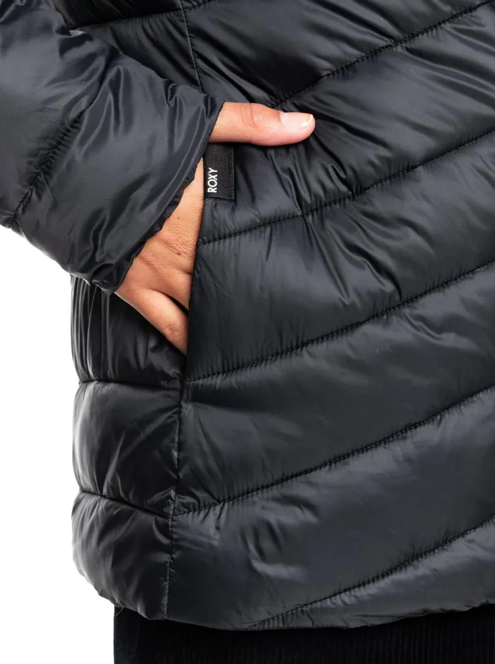 Roxy Jackets Coast Road Hooded Jackets Anthracite 8211 Women