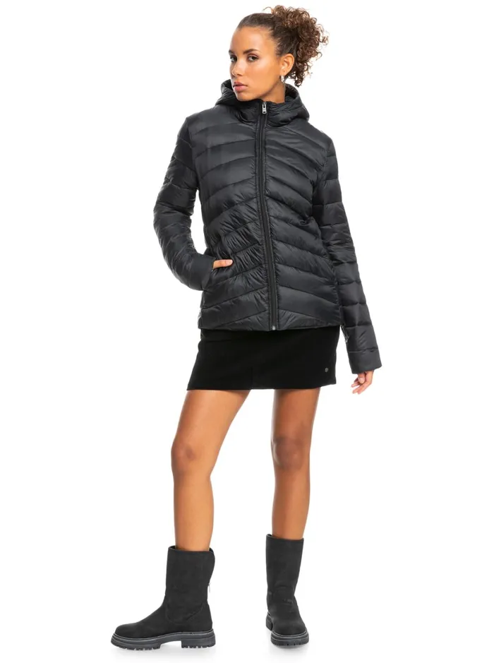 Roxy Jackets Coast Road Hooded Jackets Anthracite 8211 Women