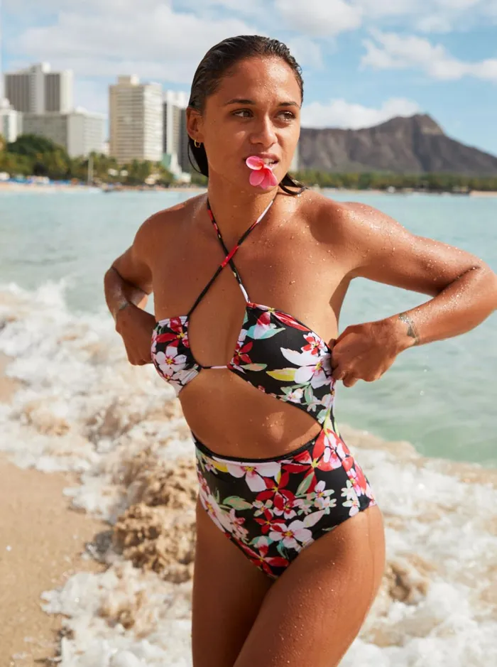 Roxy One Pieces Pants Beach Classics Fashion OnePiece Swimsuit Anthracite New Life 8211 Women