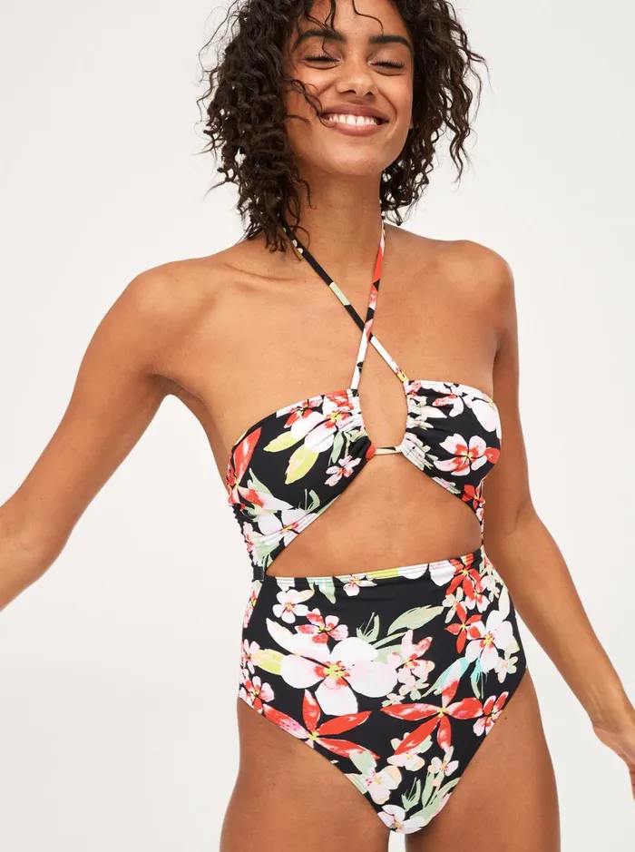 Roxy One Pieces Pants Beach Classics Fashion OnePiece Swimsuit Anthracite New Life 8211 Women