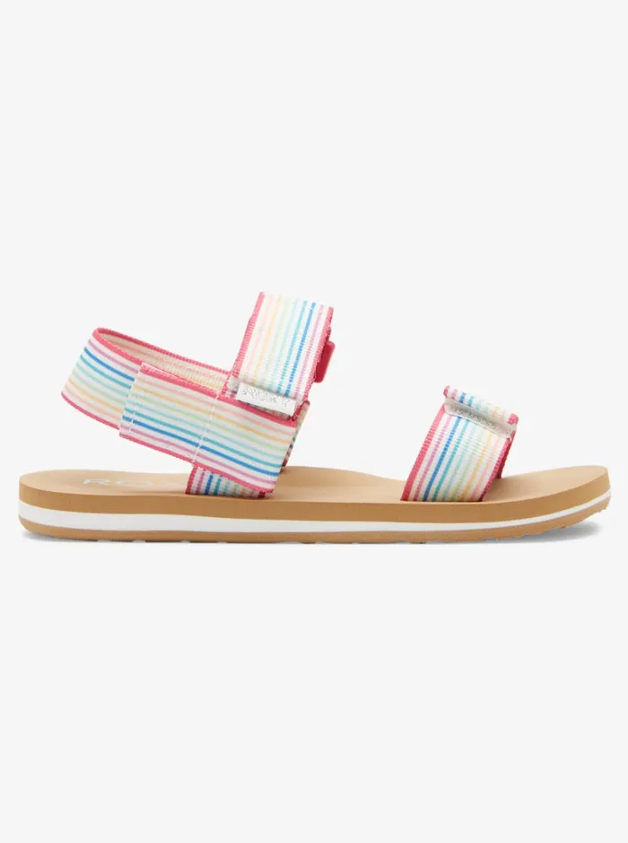 Roxy Shoes and Sandals Girl039s 416 Roxy Cage Sandals Whitemulti 8211 Women