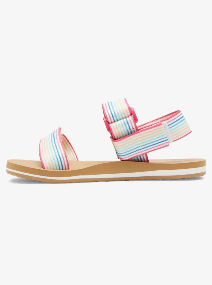Roxy Shoes and Sandals Girl039s 416 Roxy Cage Sandals Whitemulti 8211 Women