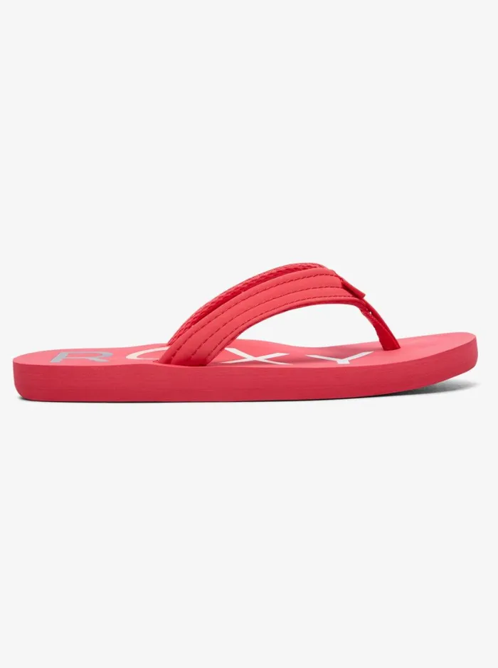 Roxy Shoes and Sandals Girl039s 416 Vista FlipFlops Berry 8211 Women