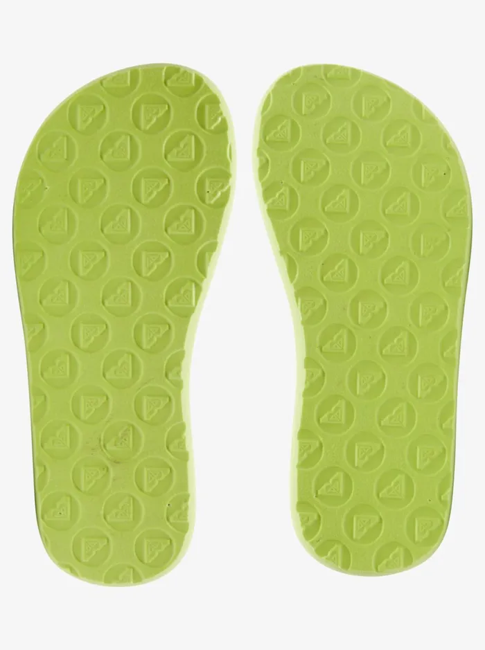 Roxy Shoes and Sandals Girl039s 416 Vista Loreto FlipFlops Greenpink 8211 Women