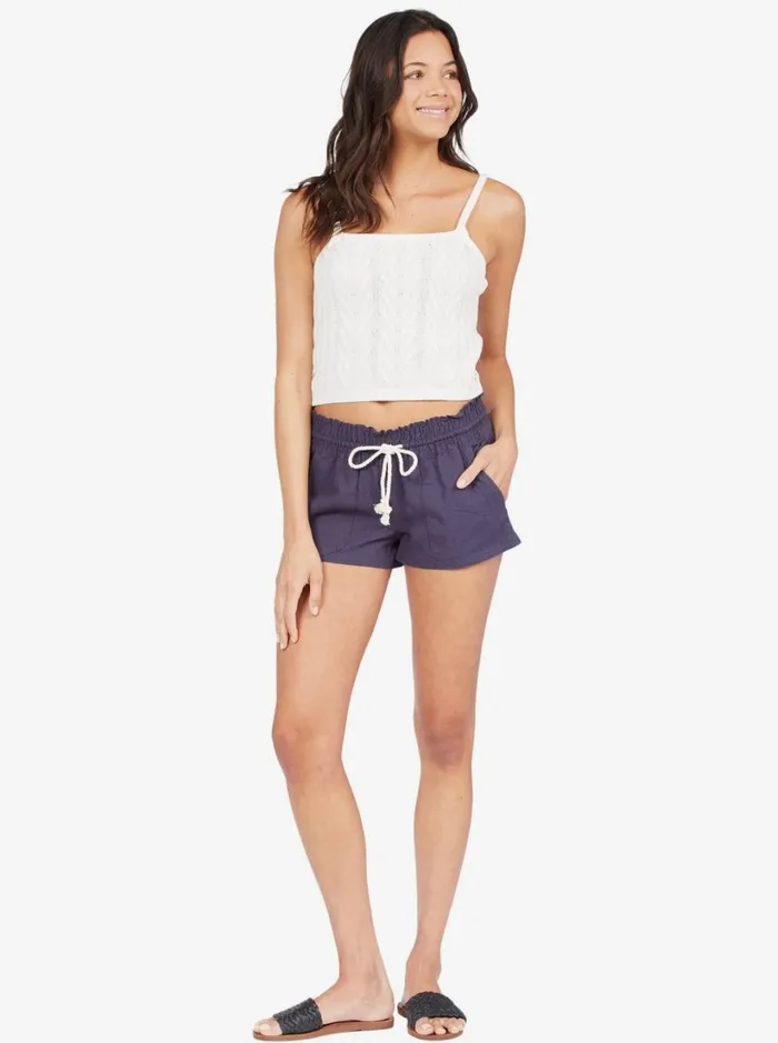 Roxy Shorts Oceanside Elasticized Shorts Mood Indigo 8211 Women