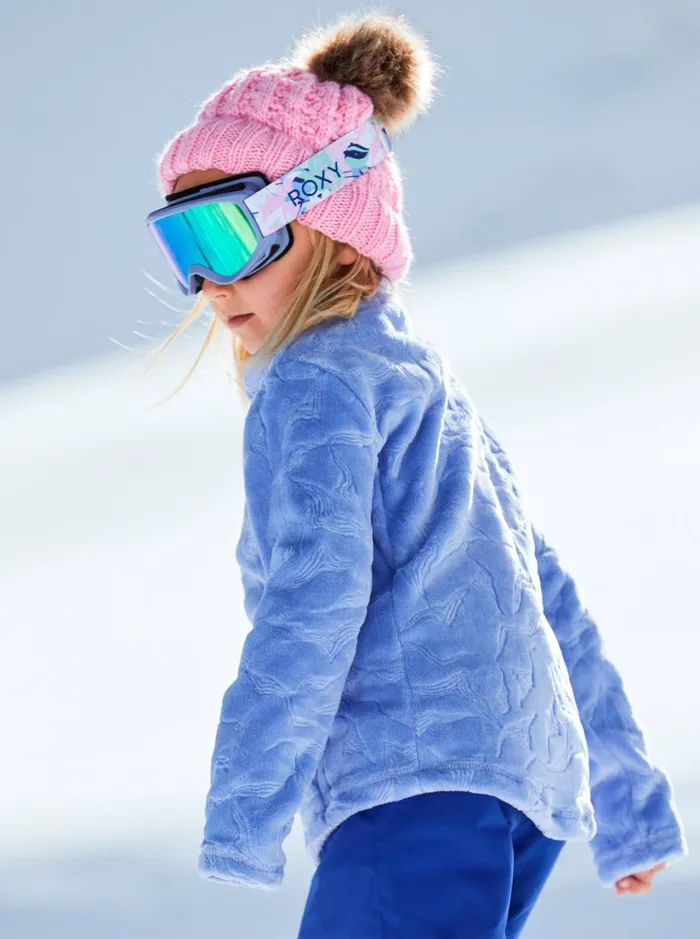Roxy Snow Jackets Girl039s 27 Mini Igloo Technical ZipUp Hooded Fleece Easter Egg 8211 Women