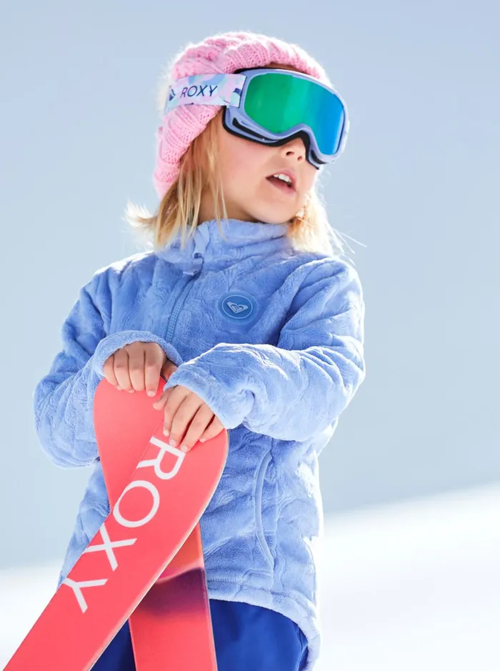 Roxy Snow Jackets Girl039s 27 Mini Igloo Technical ZipUp Hooded Fleece Easter Egg 8211 Women