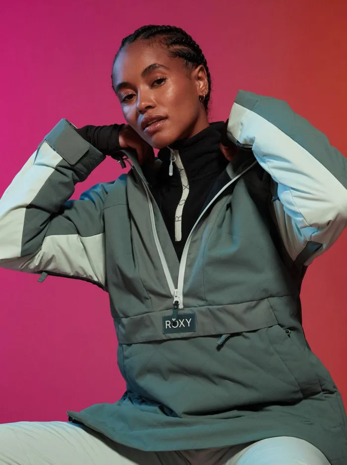 Roxy Snow Jackets Radiant Lines Overhead Technical Snow Jacket Dark Forest 8211 Women