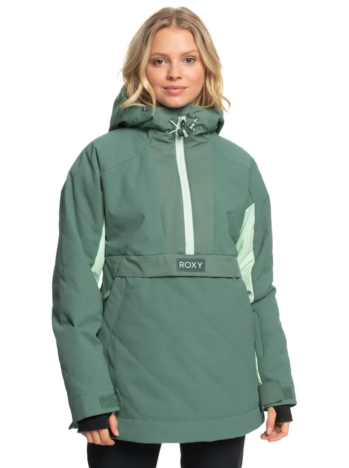 Roxy Snow Jackets Radiant Lines Overhead Technical Snow Jacket Dark Forest 8211 Women