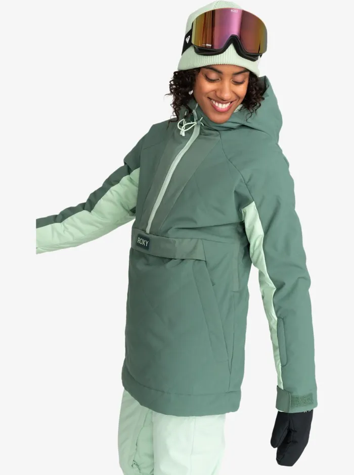 Roxy Snow Jackets Radiant Lines Overhead Technical Snow Jacket Dark Forest 8211 Women
