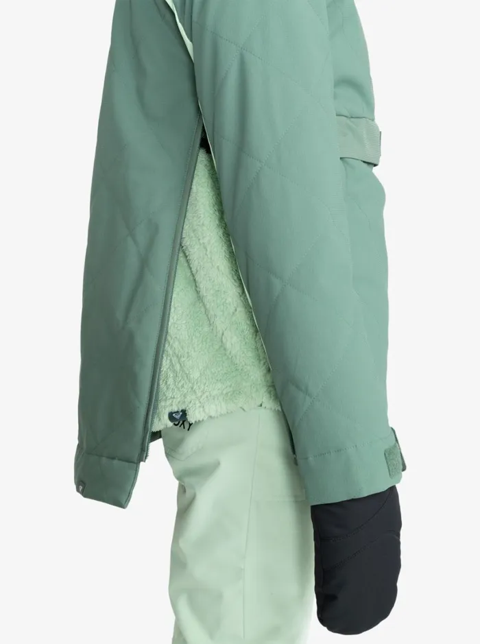 Roxy Snow Jackets Radiant Lines Overhead Technical Snow Jacket Dark Forest 8211 Women