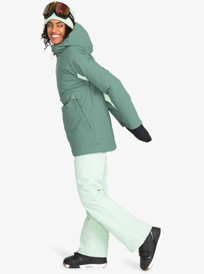 Roxy Snow Jackets Radiant Lines Overhead Technical Snow Jacket Dark Forest 8211 Women