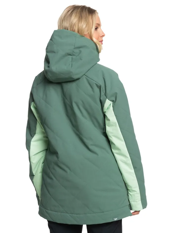 Roxy Snow Jackets Radiant Lines Overhead Technical Snow Jacket Dark Forest 8211 Women