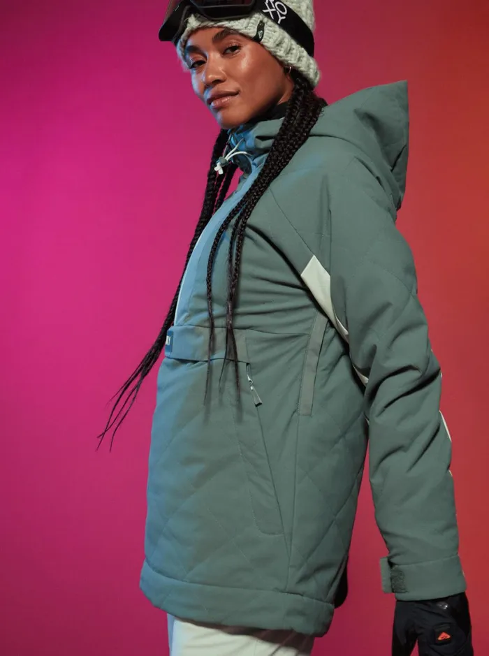 Roxy Snow Jackets Radiant Lines Overhead Technical Snow Jacket Dark Forest 8211 Women