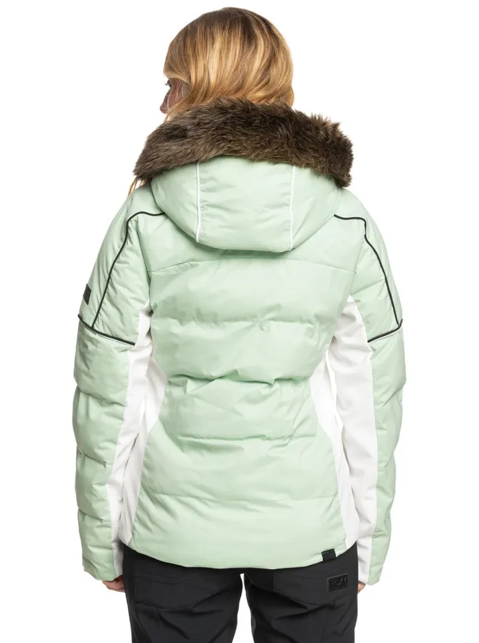 Roxy Snow Jackets Snowblizzard Technical Snow Jacket Cameo Green 8211 Women