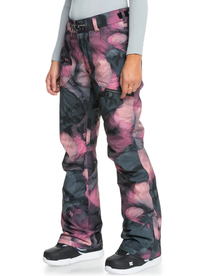 Roxy Snow Pants Nadia Technical Snow Pants True Black Pansy Pansy 8211 Women