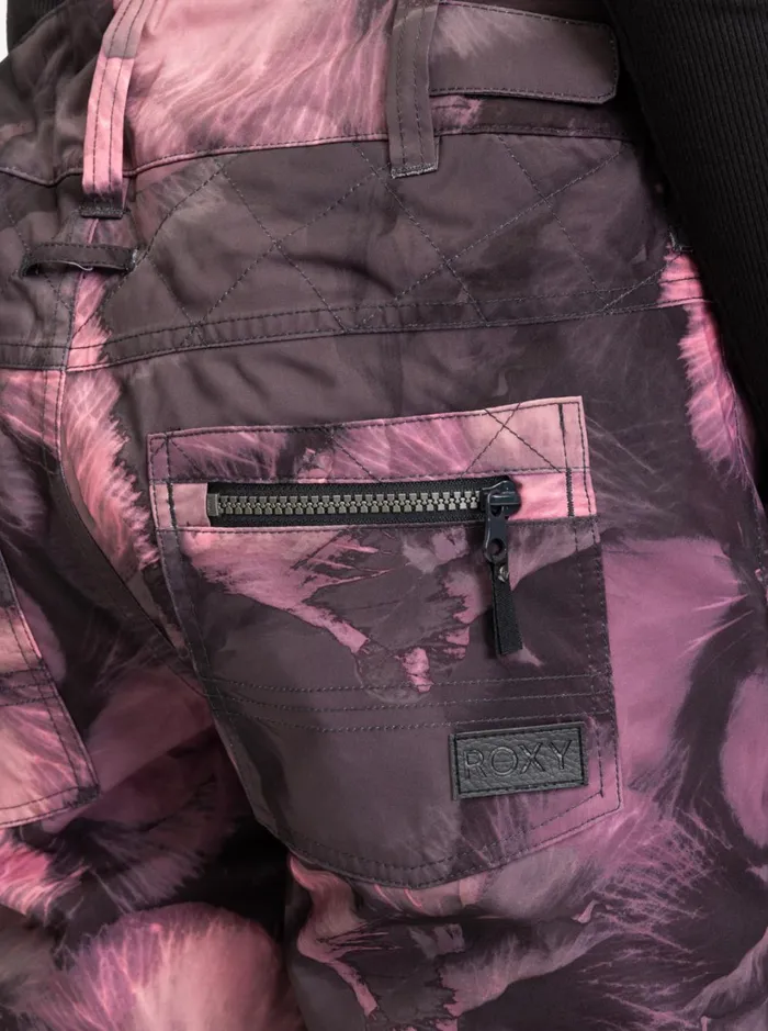 Roxy Snow Pants Nadia Technical Snow Pants True Black Pansy Pansy 8211 Women