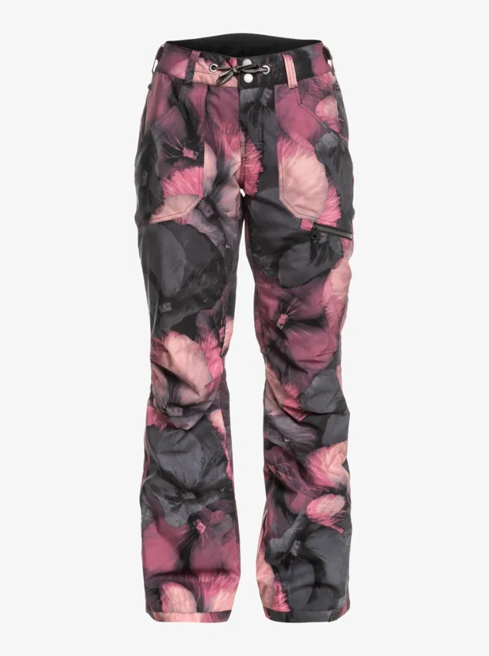Roxy Snow Pants Nadia Technical Snow Pants True Black Pansy Pansy 8211 Women